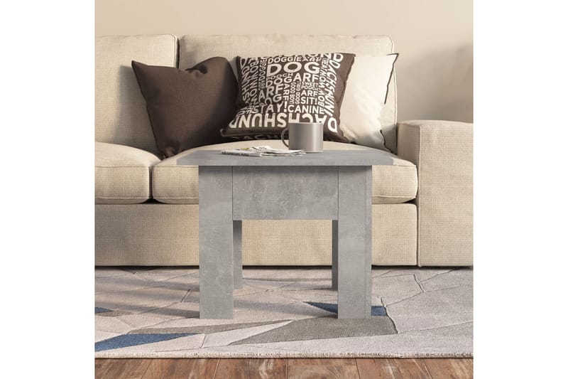 sofabord 55x55x42 cm spånplade betongrå - Grå - Møbler - Borde - Sofabord