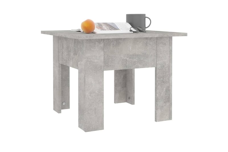 sofabord 55x55x42 cm spånplade betongrå - Grå - Møbler - Borde - Sofabord