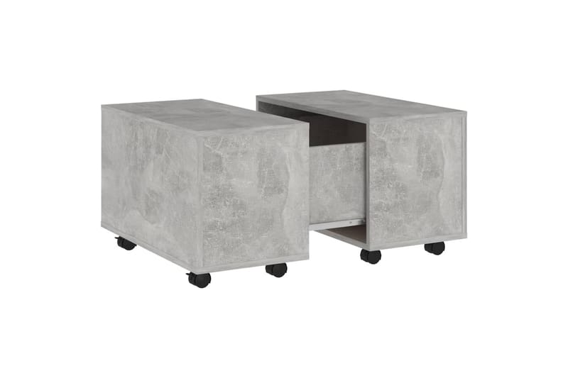 sofabord 60x60x38 cm spånplade betongrå - Grå - Sofabord