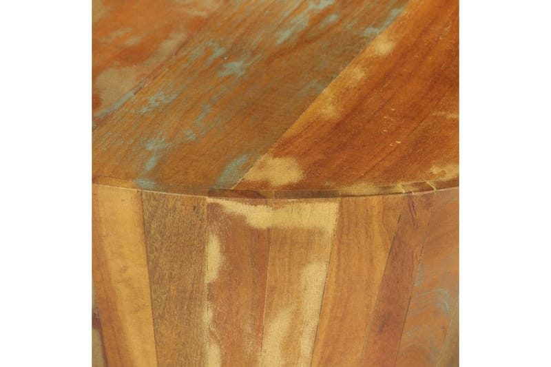 sofabord 65x31 cm massiv genbrugstræ - Flerfarvet - Sofabord