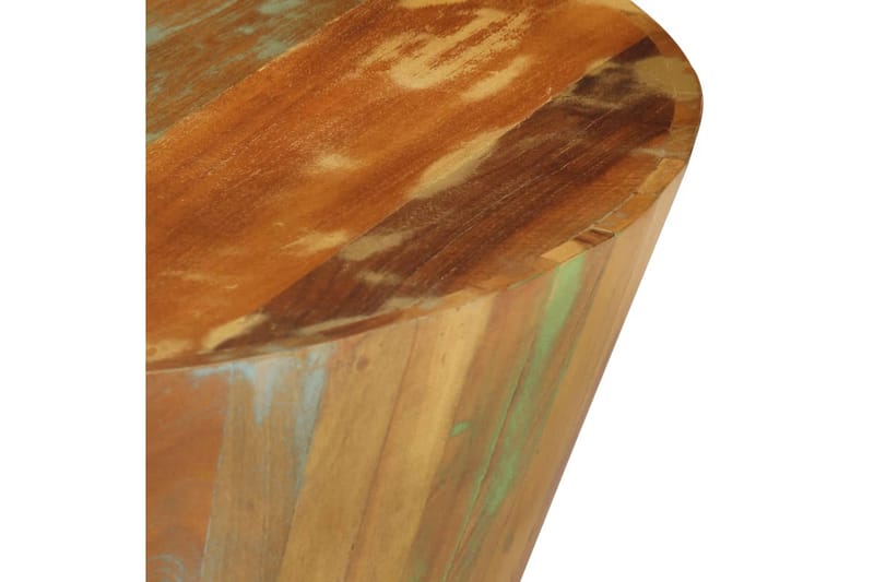 sofabord 65x31 cm massiv genbrugstræ - Flerfarvet - Sofabord