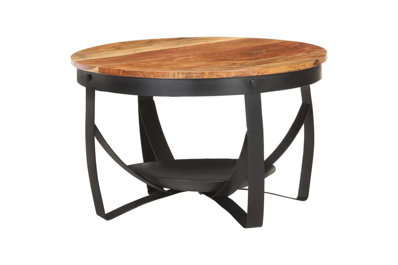sofabord 68x43 cm massivt akacietræ - Brun - Møbler - Borde - Sofabord