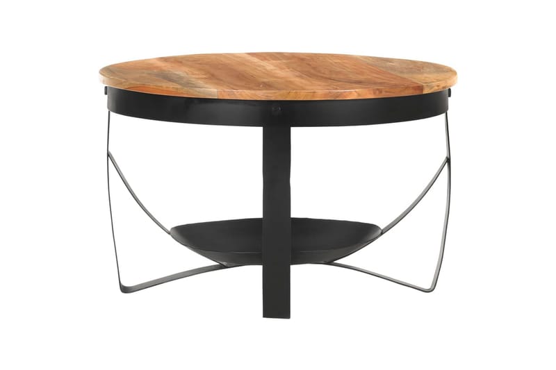 sofabord 68x43 cm massivt akacietræ - Brun - Møbler - Borde - Sofabord