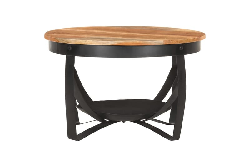 sofabord 68x43 cm massivt akacietræ - Brun - Møbler - Borde - Sofabord