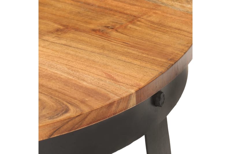 sofabord 68x43 cm massivt akacietræ - Brun - Møbler - Borde - Sofabord