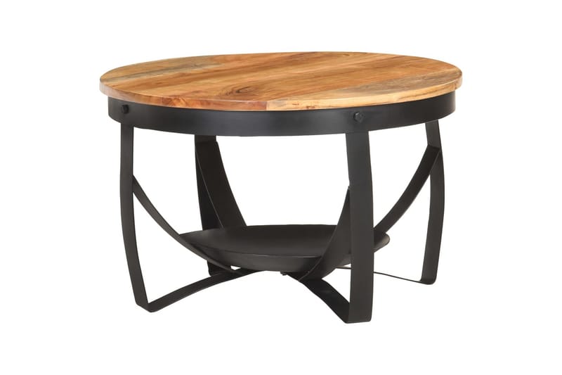 sofabord 68x43 cm massivt akacietræ - Brun - Møbler - Borde - Sofabord