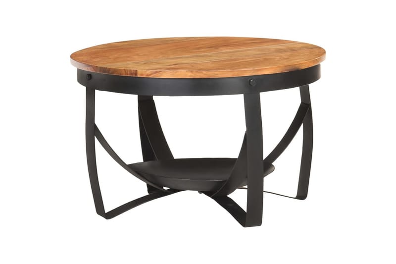 sofabord 68x43 cm massivt akacietræ - Brun - Møbler - Borde - Sofabord