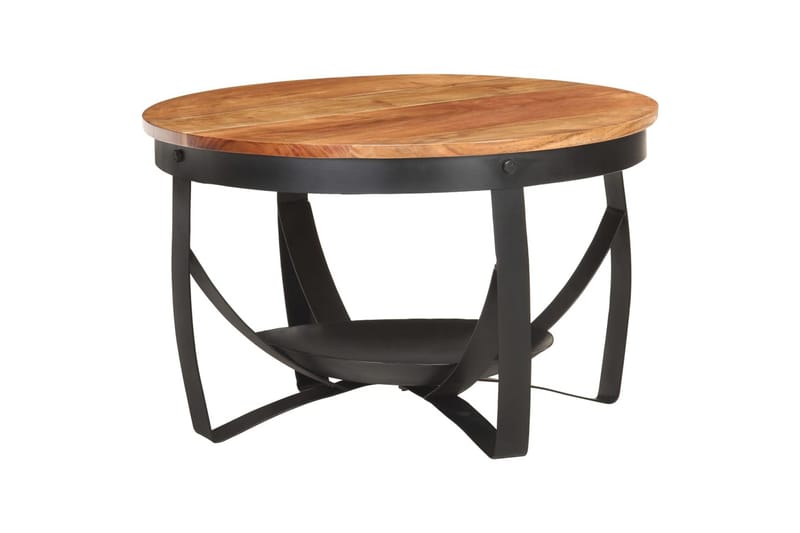 sofabord 68x43 cm massivt akacietræ - Brun - Møbler - Borde - Sofabord