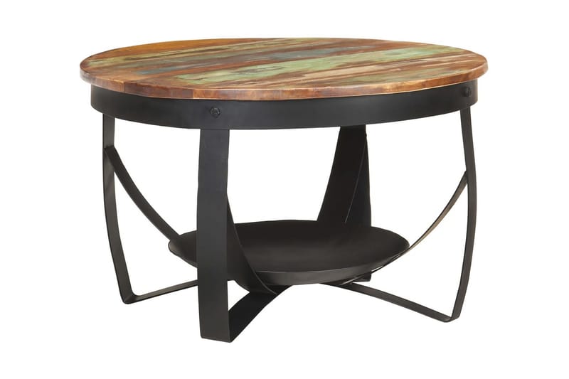 sofabord 68x43 cm massivt genbrugstræ - Møbler - Borde - Sofabord