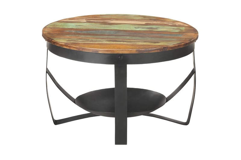 sofabord 68x43 cm massivt genbrugstræ - Møbler - Borde - Sofabord