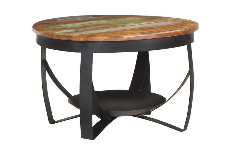 sofabord 68x43 cm massivt genbrugstræ - Møbler - Borde - Sofabord