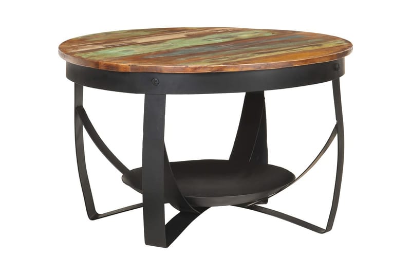 sofabord 68x43 cm massivt genbrugstræ - Møbler - Borde - Sofabord
