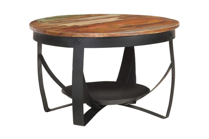 sofabord 68x43 cm massivt genbrugstræ - Møbler - Borde - Sofabord