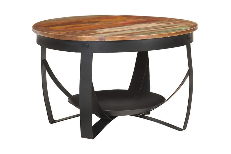 sofabord 68x43 cm massivt genbrugstræ - Møbler - Borde - Sofabord