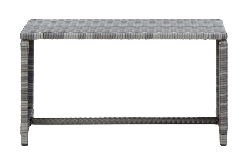 Sofabord 70x40x38 cm Polyrattan Antracitgrå - Grå - Sofabord