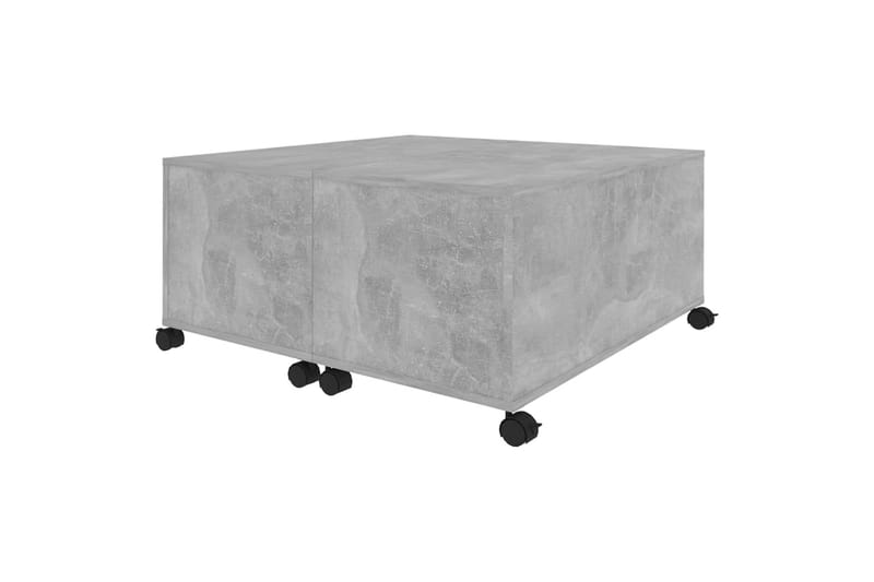 sofabord 75x75x38 cm spånplade betongrå - Grå - Møbler - Borde - Sofabord