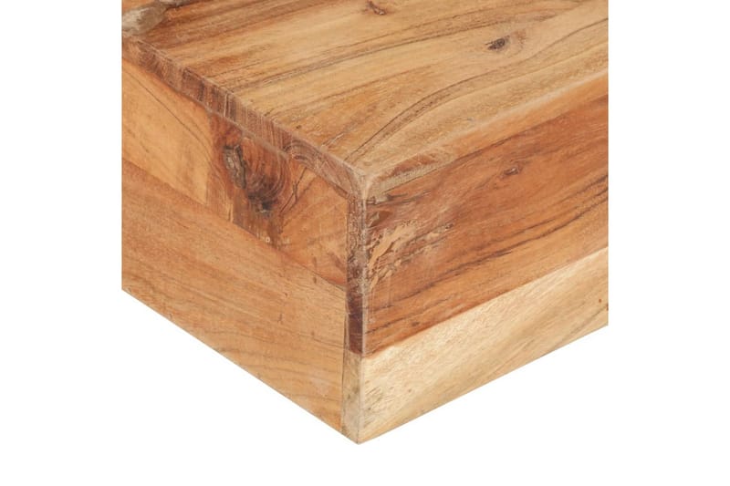 sofabord 80x80x28 cm massivt akacietræ - Brun - Møbler - Borde - Sofabord