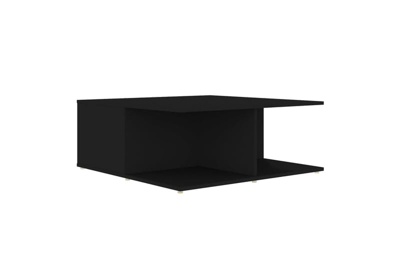 sofabord 80x80x31 cm spånplade sort - Sort - Sofabord