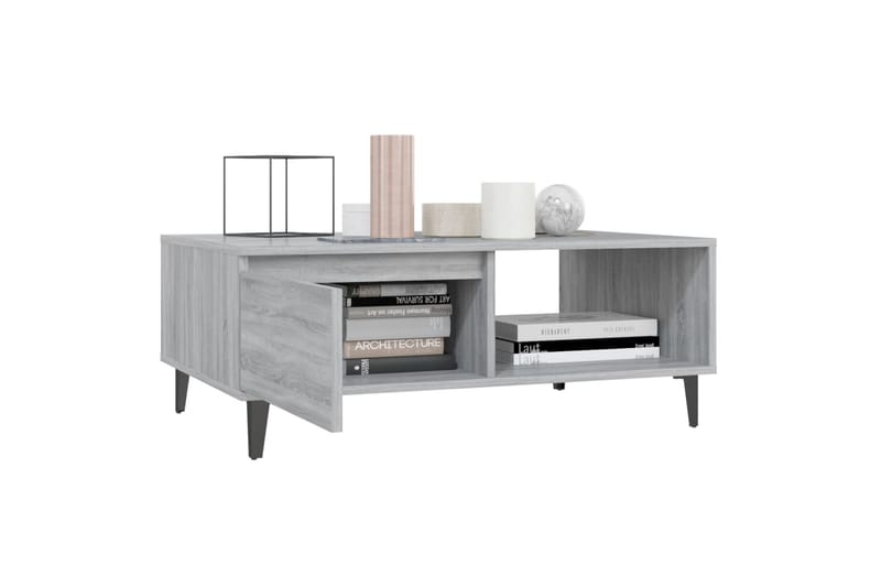 sofabord 90x60x35 cm spånplade grå sonoma-eg - Grå - Møbler - Borde - Sofabord