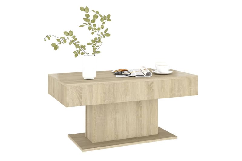 sofabord 96x50x45 cm spånplade sonoma-eg - Brun - Møbler - Borde - Sofabord