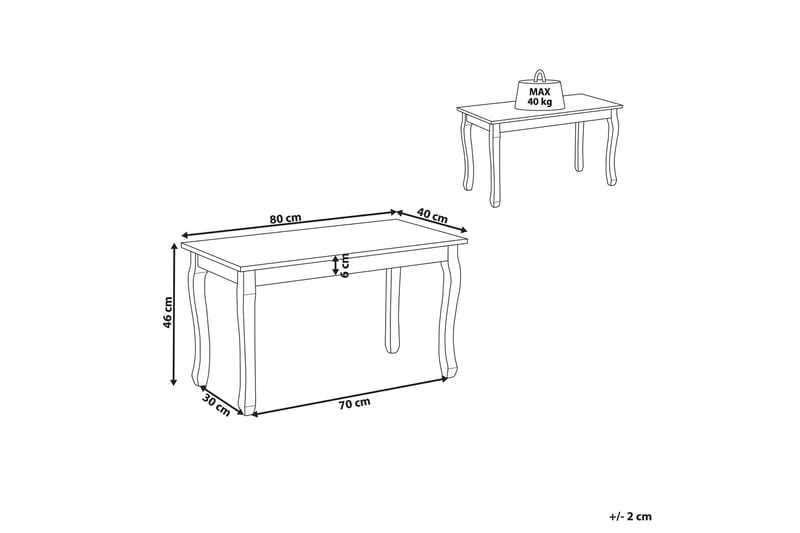 Abinav sofabord - Hvid - Møbler - Borde - Sofabord