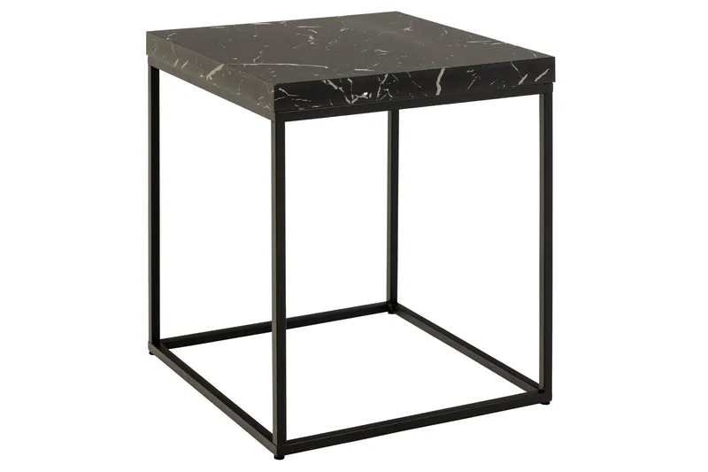 Adisan Sofabord 40x40 cm - Sort - Møbler - Borde - Sofabord