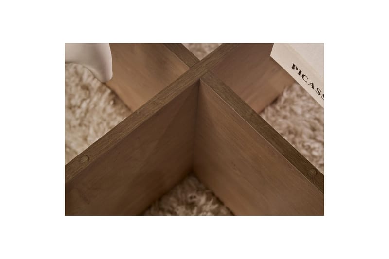 Sofabord Aeris 75 cm med Glasplade - Safir Eg / Røget - Møbler - Borde - Sofabord