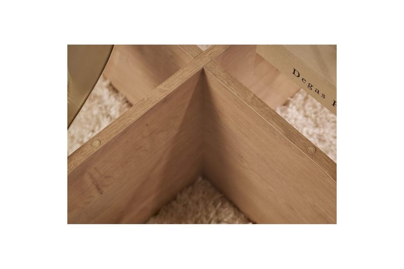 Sofabord Aeris 75 cm med Glasplade - Safir Eg / Transparent - Møbler - Borde - Sofabord
