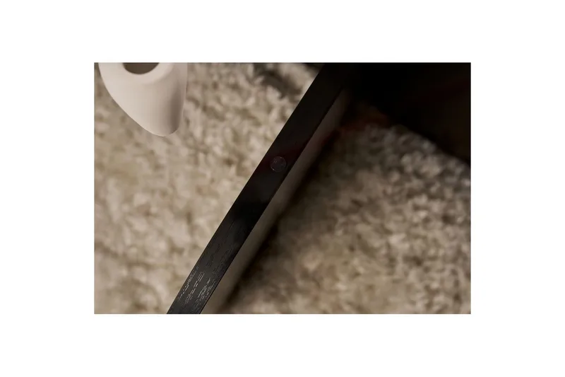 Sofabord Aeris 75 cm med Glasplade - Træ Sort / Transparent - Møbler - Borde - Sofabord