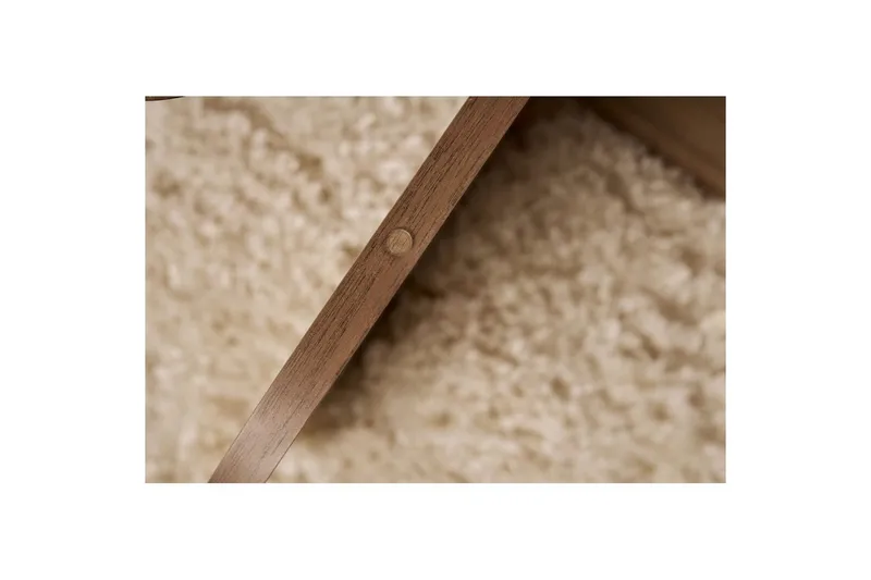 Sofabord Aeris 75 cm med Glasplade - Valnød / Transparent - Møbler - Borde - Sofabord