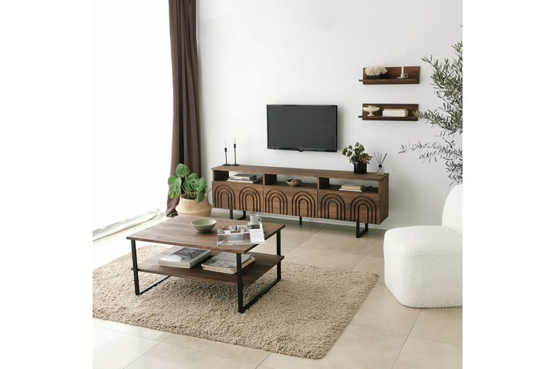 Alexelle Sofabord 85x60x85 cm - Brun - Møbler - Borde - Sofabord