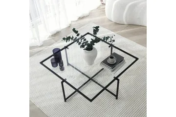Alskaliden Sofabord 85x35x85 cm - Sort - Møbler - Borde - Sofabord