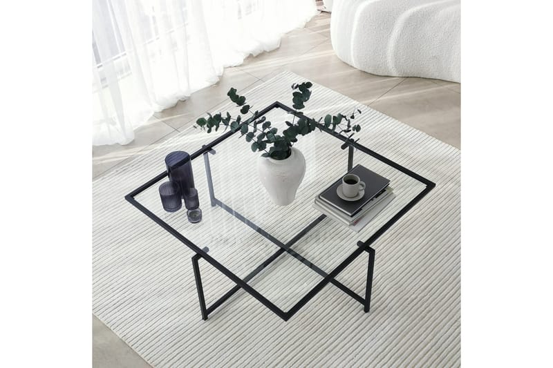 Alskaliden Sofabord 85x35x85 cm - Sort - Møbler - Borde - Sofabord