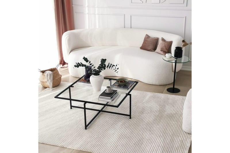 Alskaliden Sofabord 85x35x85 cm - Sort - Møbler - Borde - Sofabord