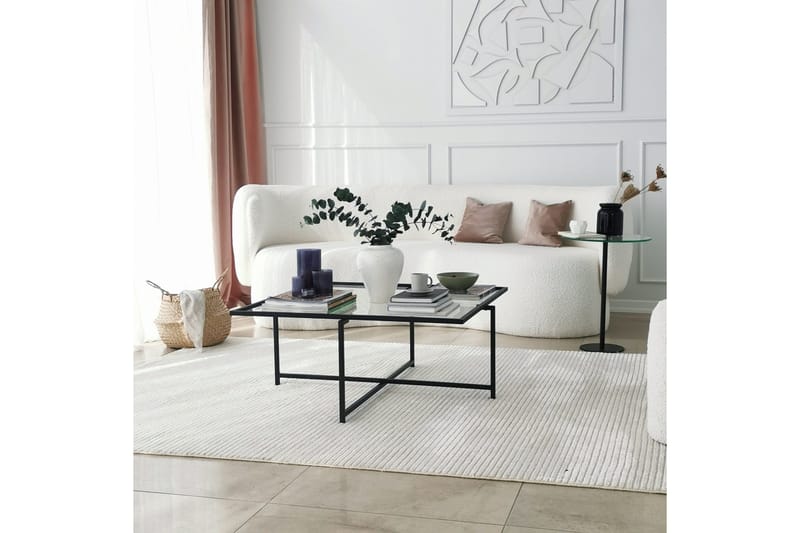 Alskaliden Sofabord 85x35x85 cm - Sort - Møbler - Borde - Sofabord