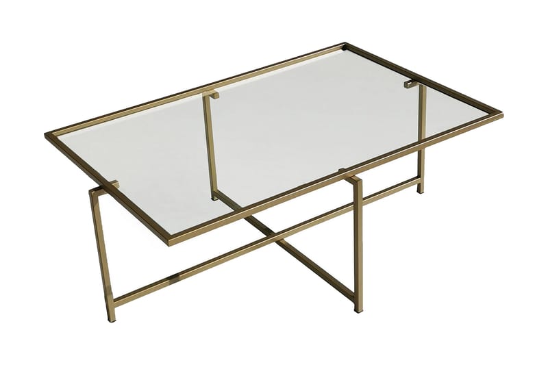Alskaliden Sofabord 94x35x94 cm - Guld - Møbler - Borde - Sofabord