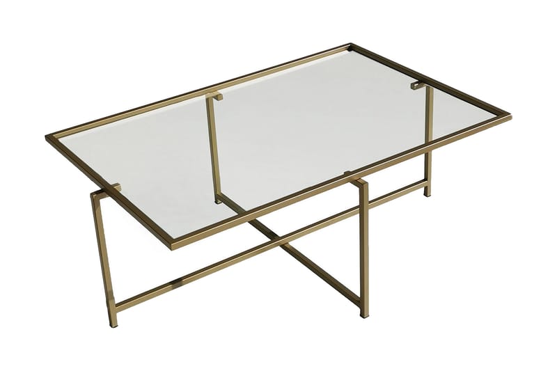 Alskaliden Sofabord 94x35x94 cm - Guld - Sofabord