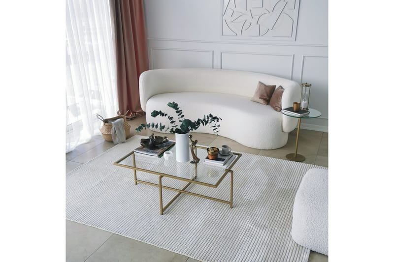 Alskaliden Sofabord 94x35x94 cm - Guld - Møbler - Borde - Sofabord