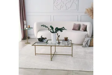 Alskaliden Sofabord 94x35x94 cm - Guld - Møbler - Borde - Sofabord