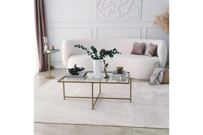 Alskaliden Sofabord 94x35x94 cm - Guld - Møbler - Borde - Sofabord