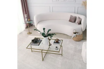 Alskaliden Sofabord 94x35x94 cm - Guld - Møbler - Borde - Sofabord