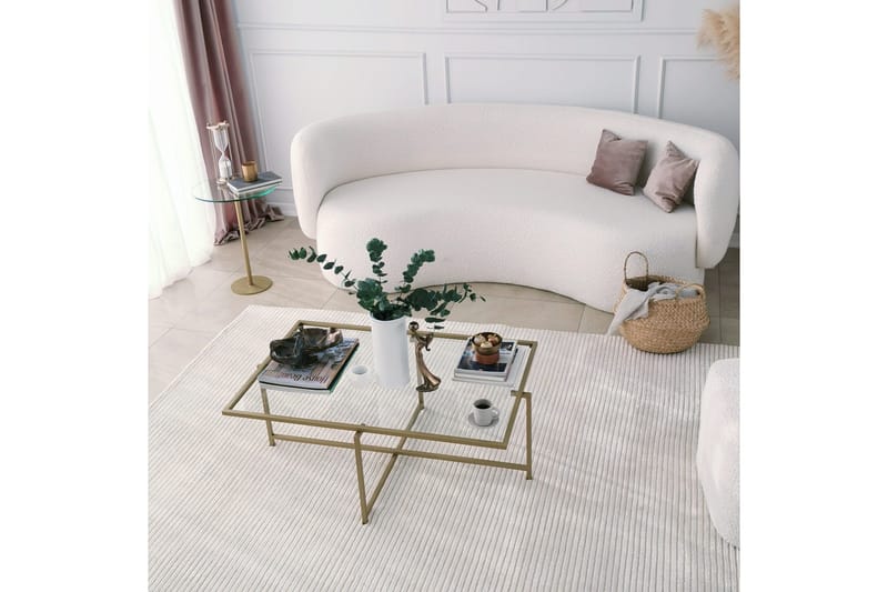 Alskaliden Sofabord 94x35x94 cm - Guld - Møbler - Borde - Sofabord