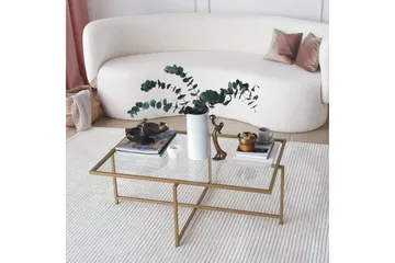 Alskaliden Sofabord 94x35x94 cm - Guld - Møbler - Borde - Sofabord