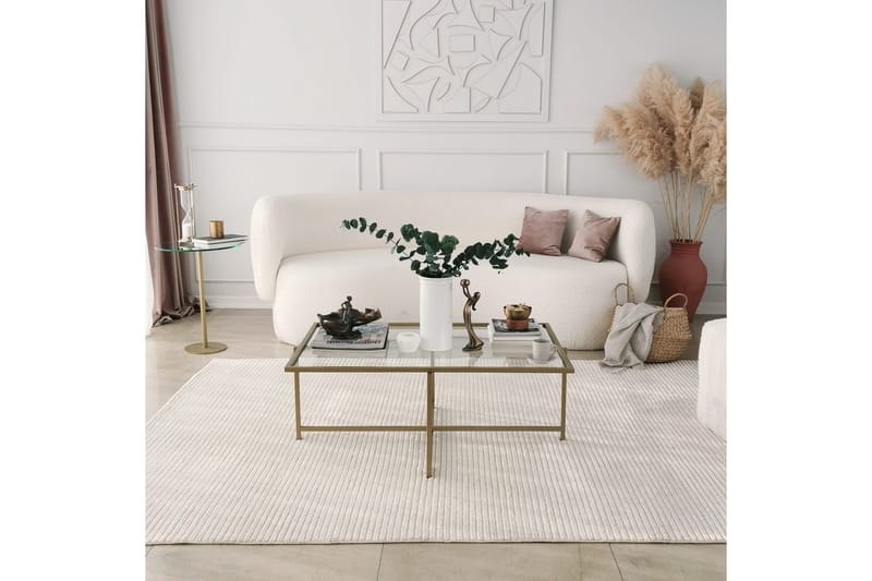 Alskaliden Sofabord 94x35x94 cm - Guld - Møbler - Borde - Sofabord