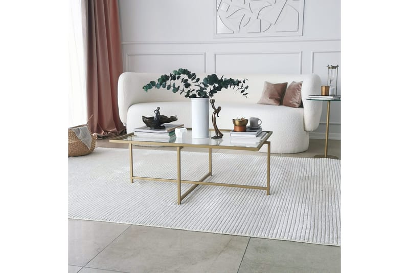 Alskaliden Sofabord 94x35x94 cm - Guld - Møbler - Borde - Sofabord