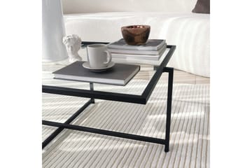 Alskaliden Sofabord 94x35x94 cm - Sort - Møbler - Borde - Sofabord