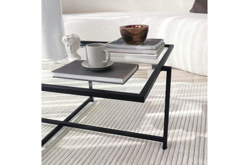 Alskaliden Sofabord 94x35x94 cm - Sort - Møbler - Borde - Sofabord