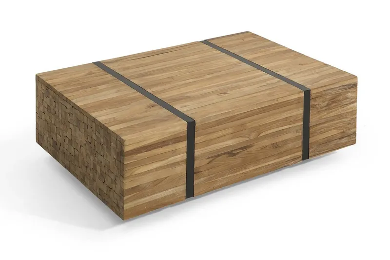 Amlin Sofabord 110 cm på Hjul - Brun/Sort - Møbler - Borde - Sofabord