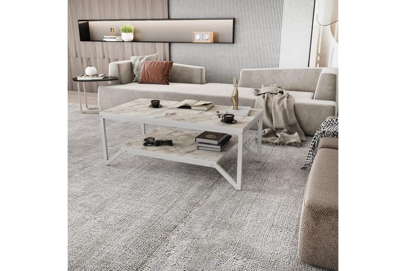 Andifli Sofabord 60x45,8x120 cm - Hvid - Møbler - Borde - Sofabord