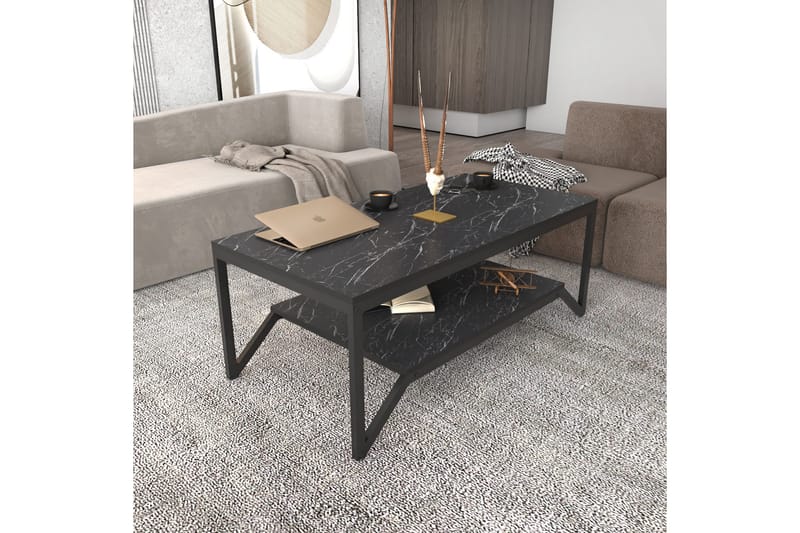 Andifli Sofabord 60x45,8x120 cm - Sort - Møbler - Borde - Sofabord